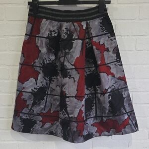 Save The Queen Abstract A-Line Skirt